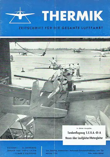 Thermik
 Zeitschrift für die gesamte Luftfahrt
 12. Jahrgang, Heft 1. 