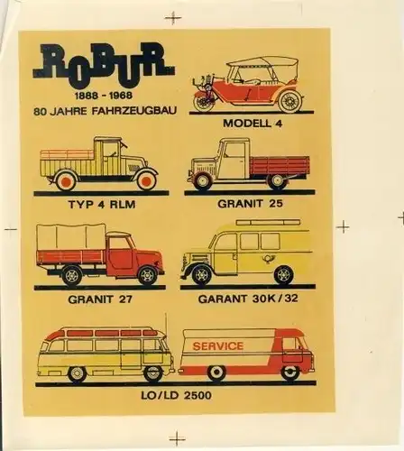 80 Jahre Fahrzeugbau 1888-1968. 
