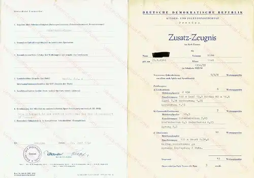 Sammlung von Urkunden eines Ehepaares aus Dresden. 