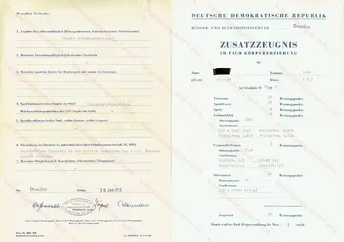 Sammlung von Urkunden eines Ehepaares aus Dresden. 