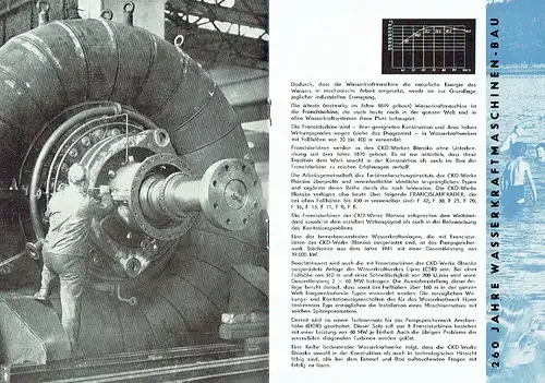260 Jahre Wasserkraftmaschinen-Bau
 Prospekt. 