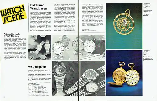 Watch Review / Revista del Rejol / Uhren Rundschau / Revue de la montre
 International Trade Magazine for the Watch, Clock and Jewellery Industry
 Heft 4/5. 