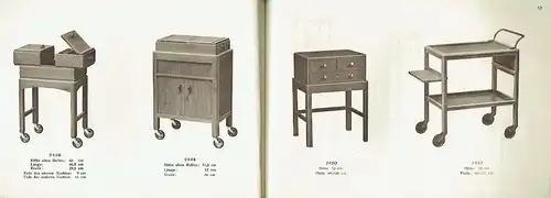Kleinmöbel
 Katalog mit Preisliste. 
