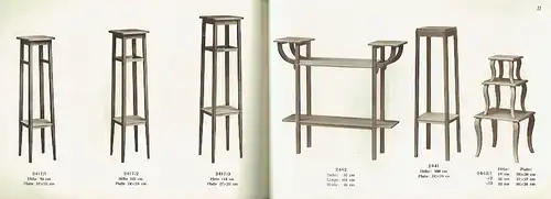 Kleinmöbel
 Katalog mit Preisliste. 