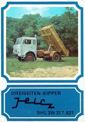 Dreiseiten-Kipper Jelcz SHL 3W 317-821. 