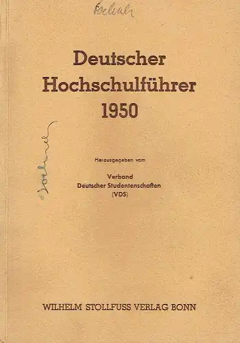 Deutscher Hochschulführer 1950. 