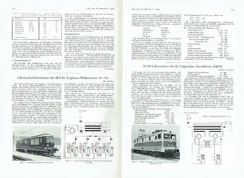 Glasers Annalen
 Zeitschrift für Eisenbahnwesen und Verkehrstechnik
 Heft 4/1966. 
