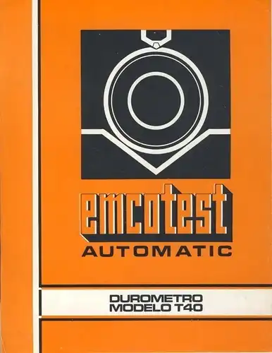 Durometro Modelo T40
 emcotest Automatic. 