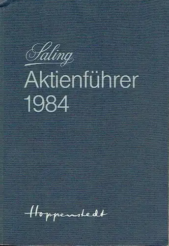 Saling Aktienführer 1984. 