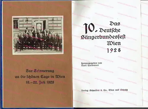 Konvolut Frankfurter Sängerbund / Männerchor. 