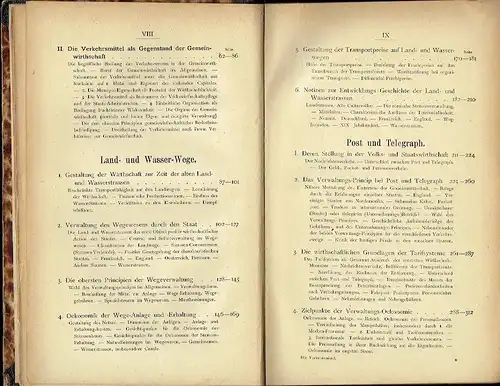 Dr. Emil Sax: Die Verkehrsmittel in Volks- und Staatswirthschaft
 Allgemeiner Theil ‒ Land- und Wasserwege, Post und Telegraph
 Band 1. 