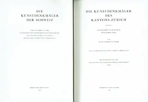 Hans Martin Gubler: Band VII: Der Bezirk Winterthur, Südlicher Teil
 Die Kunstdenkmäler des Kantons Zürich. 