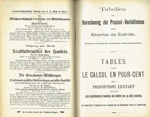 Hans Moos: Anleitung zur Beurteilung des schweizerischen Fleckviehes
 mit besonderer Berücksichtigung des Meß- und Punktierverfahrens. 