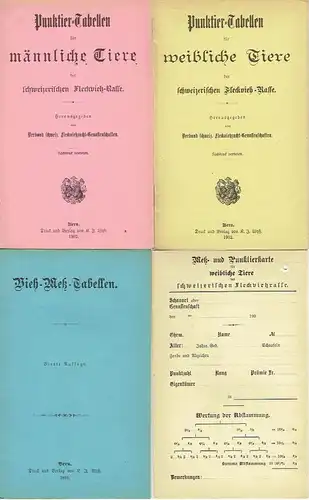 Hans Moos: Anleitung zur Beurteilung des schweizerischen Fleckviehes
 mit besonderer Berücksichtigung des Meß- und Punktierverfahrens. 