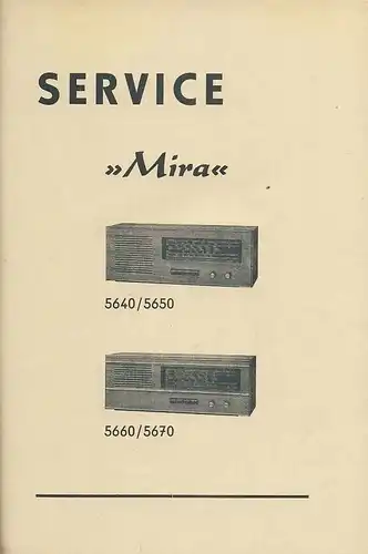 Service "Mira 5640-5670". 