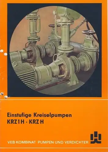 Einstufige Kreiselpumpen KRZ 1H, KRZ H. 