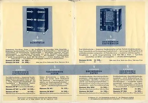 Siemens Rundfunkgeräte / Schatulle. 