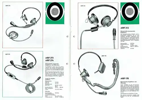 Kopfhörer, Mikrofone, Mikrofon-Kopfhörersätze, ergänzendes Zubehör. 