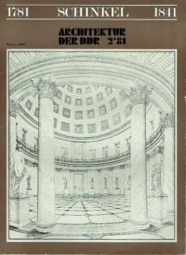 Architektur der DDR
 Zeitschrift, Heft 2/81. 