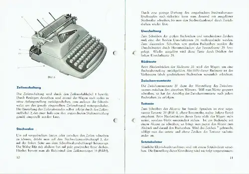 Gebrauchsanweisung
 Klein-Schreibmaschine Modell KsT. 