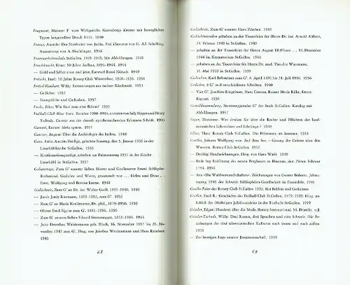 Hausbuch des Tschudy-Verlags St. Gallen. 