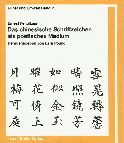 Ernest Fenollosa: Das chinesische Schriftzeichen als poetisches Medium
 Kunst und Umwelt, Band 2. 