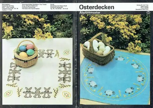 Osterdecken
 Abplättmuster. 