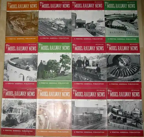 The Model Railway News
 A Percival Marshall Publication
 12 Hefte. 