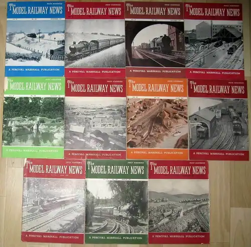 The Model Railway News
 A Percival Marshall Publication
 11 Hefte. 