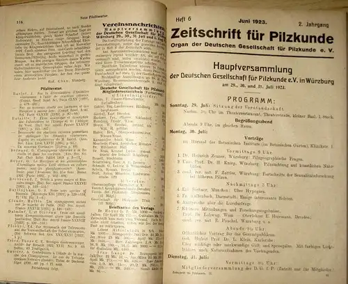 Zeitschrift für Pilzkunde
 Organ der Deutschen Gesellschaft für Pilzkunde und des Bundes zur Förderung der Pilzkunde, Berlin. 