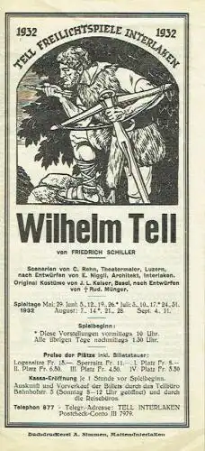 Wilhelm Tell
 von Friedrich Schiller. 