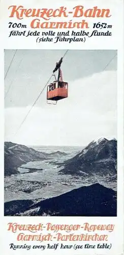 Kreuzeckbahn Garmisch-Partenkirchen. 