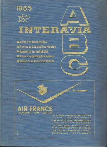 Adressbuch der Weltluftfahrt / Directory of World Aviation
 Interavia ABC. 