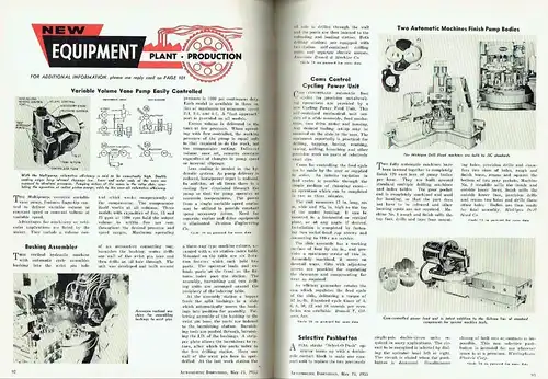 Automotive Industries
 Automotive and Aviation Manufacturing, Engineering, Production and Management - A Chilton Magazine
 Vol. 112, No. 7 bis 12. 
