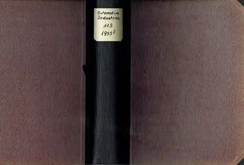 Automotive Industries
 Automotive and Aviation Manufacturing, Engineering, Production and Management - A Chilton Magazine
 Vol. 113, No. 1 bis 5 (Juli-Dezember). 
