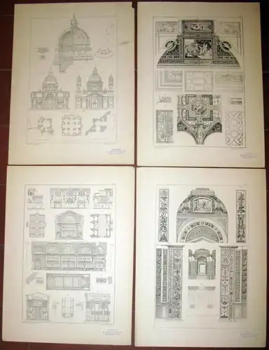 Prof. Joseph Bühlmann, Architekt, München: Die Architektur des classischen Altertums und der Renaissance
 Die architektonische Entwicklung und Decoration der Räume. 