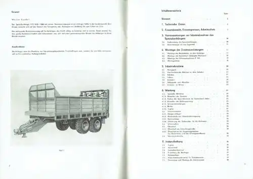 Bedienanweisung Spezialanhänger HTS 90.04 / T 088
 mit Zusatzausrüstungen: Breitstreuer D 353, hydraulisch betätigter Rückwand und Schwergutaufbau F 997. 