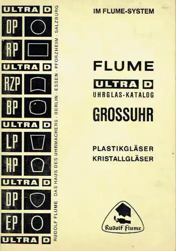 Ultra D Uhrglas-Katalog Grossuhr. 
