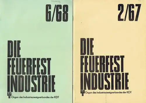 Die Feuerfest-Industrie
 Organ des Industriezweigverbandes der KDT
 Konvolut von 4 Heften. 