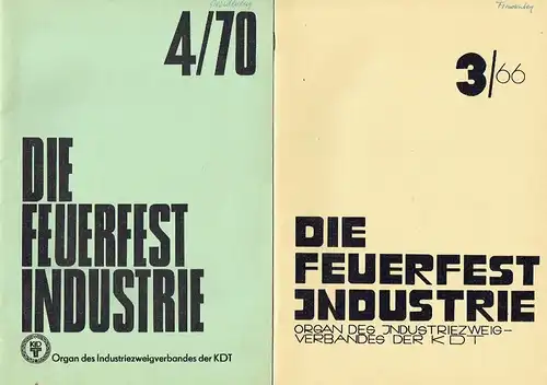 Die Feuerfest-Industrie
 Organ des Industriezweigverbandes der KDT
 Konvolut von 4 Heften. 