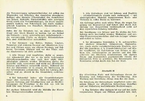 Ortsstatut der Stadt Meerane
 zur Sauberhaltung und Verschönerung der öffentlichen Anlagen, Strassen, Wege und Plätze. 