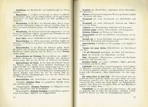 Das neue Kochbuch für die Schweizerfrau
 Rationelle Ernährungslehre unter besonderer Berücksichtigung der Vitamine und der Rohkost, Kinder-Ernährung / Kranken-Diät - 600 Rezepte. 