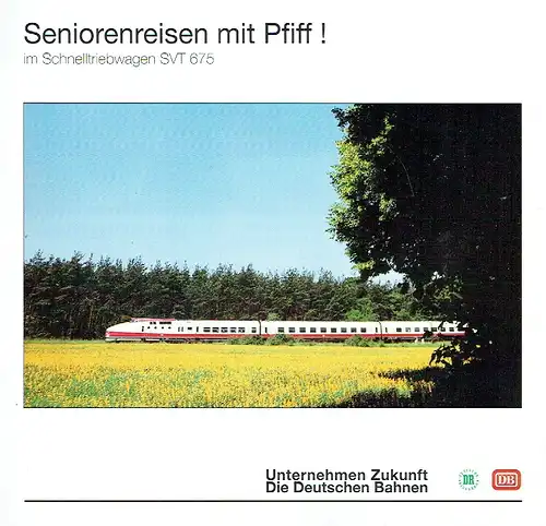 Seniorenreisen mit Pfiff!
 im Schnelltriebwagen SVT 675. 