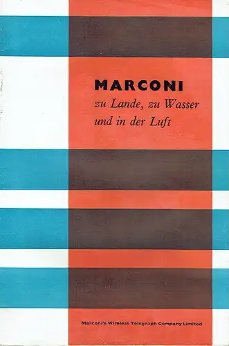 Marconi zu Lande, zu Wasser und in der Luft
 Netzplanung, Elektronik, Konstruktion und Herstellung von Funkanlagen für Luftfahrt, Rundfunk, Fernmeldetechnik, Seefahrt, Fernsehanlagen, Radar und Navigationsmittel. 