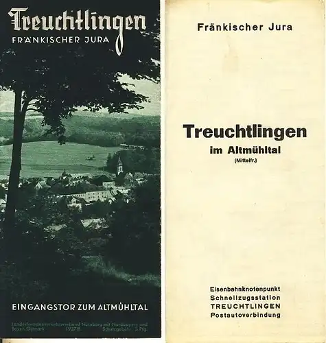 August Sieghardt: Eingangstor zum Altmühltal / Fränkischer Jura
 Treuchtlingen. 