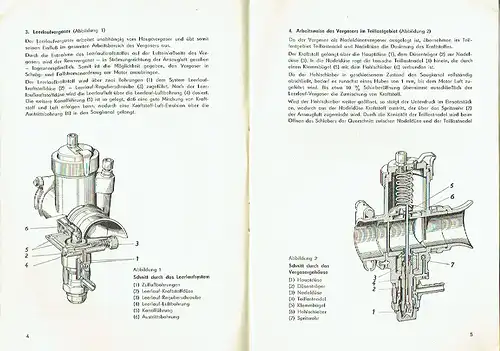 Betriebsanleitung für den BVF-Rennvergaser der Ausführung M 3 (Typ 16-35 M 3). 