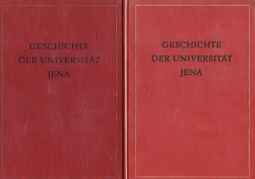 Prof. Dr. Max Steinmetz
 Autorenkollektiv: Geschichte der Universität Jena 1548/58-1958
 Festgabe zum vierhundertjährigen Universitätsjubiläum
 2 Bände. 