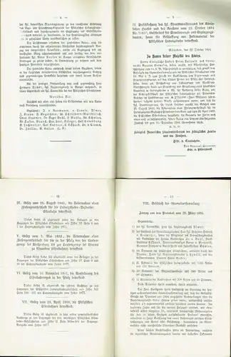 Nachtrag zu den Satzungen der drei vereinigten Pfälzischen Eisenbahn-Gesellschaften
 Konvolut von 22 original Nachträgen 1879 bis 1898. 