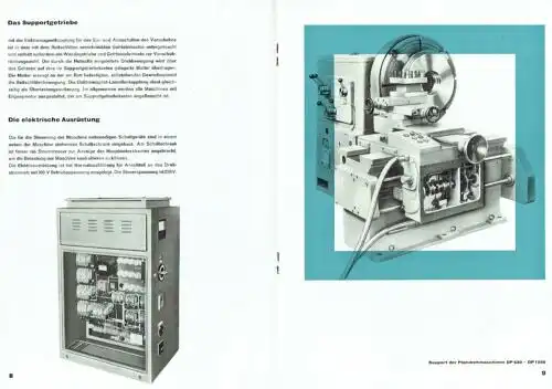 Plandrehmaschinen mit festem Querbett DP 630, DP 800, DP 1000, DP 1250. 