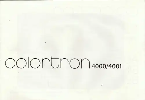 Colortron 4000/4001. 